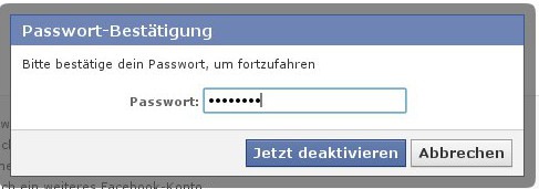 Facebook deaktivieren